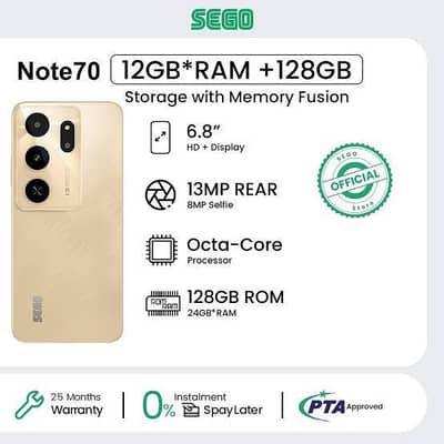 Sego Note 70 (Box Pack)