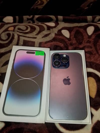 iPhone 14pro factory unlock with box 256gp non pta water pack