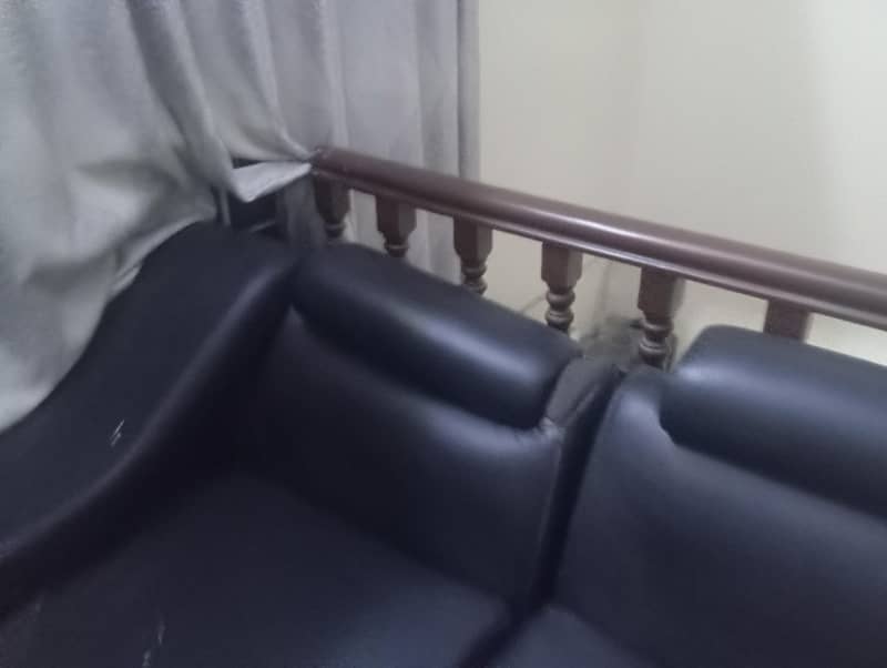 Leather L shape sofas 2