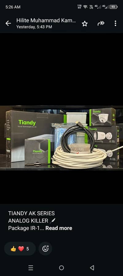 Tiandy IP Camera Package Solutions.