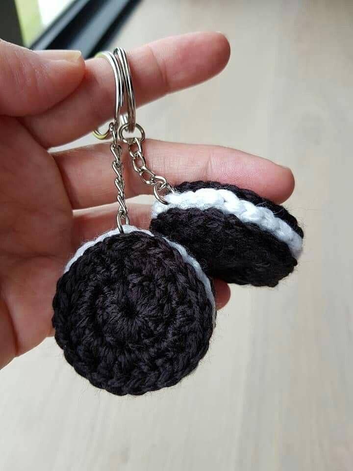 Multiple crochet keychains 5