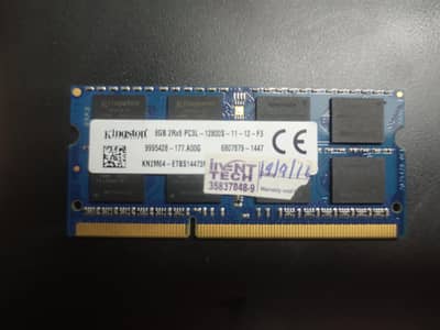Kingston 8GB DDR3L 1600MHz Laptop RAM (PC3L-12800S)