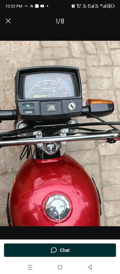 road prince 70cc bike red colour lahore number good condition