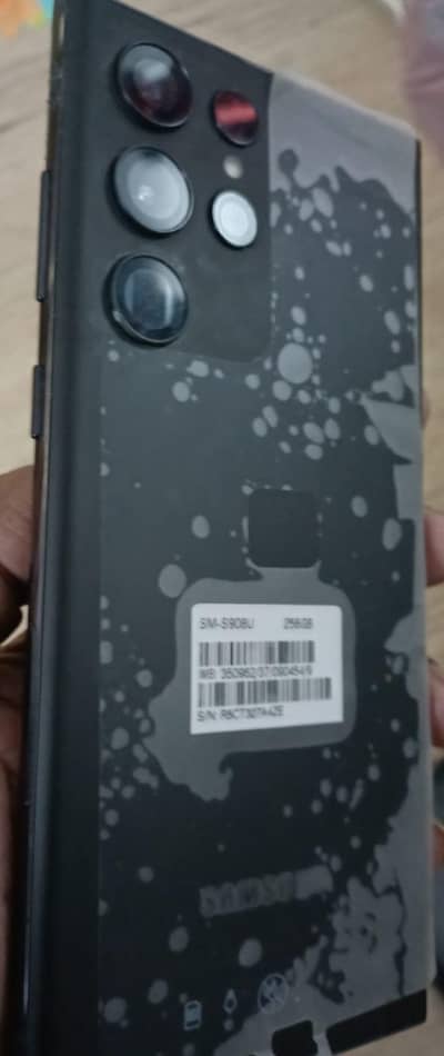 Samsung s22 ultra black color pta affu5 pta official approved with box