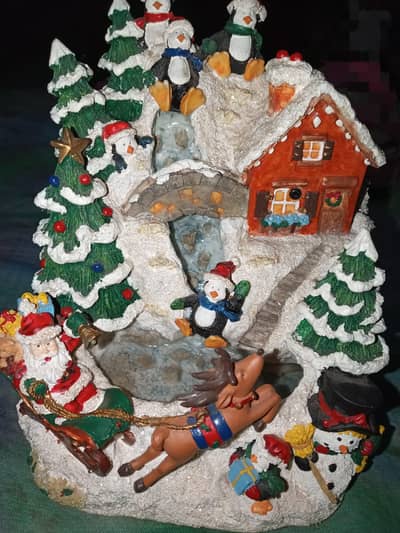 Vintage Avon Musical Waterfall Christmas Ornament 