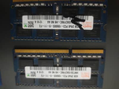 RAM DDR3 PAIR OF 4 gb (8gb)