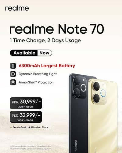 realme note 70
