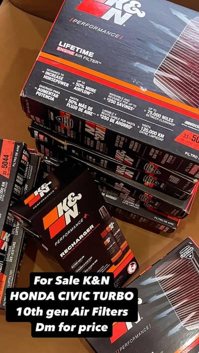 K&N Air Filter for Honda Civic X 2016-2021