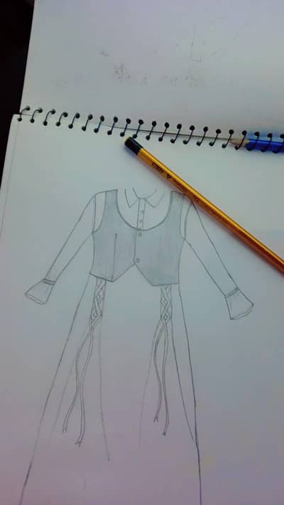 dress sketch