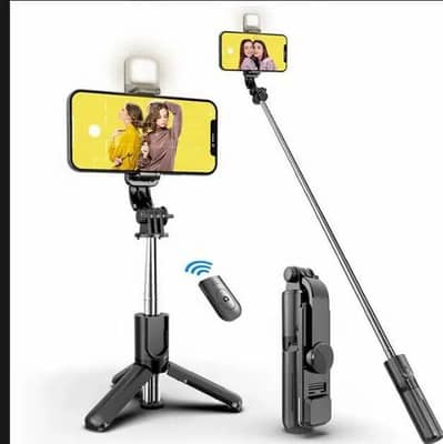 selfie stick with stand