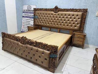 HAND MADE BED WITH PURE WOOD  ALL KIND OF WOOD WORK AVAIL