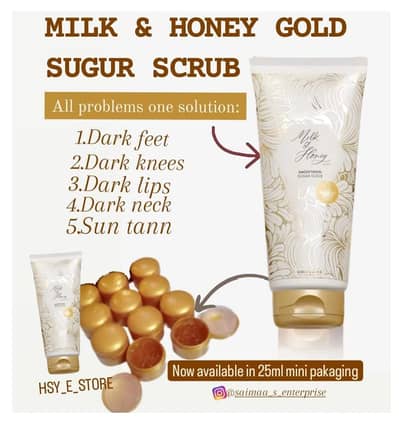 MILK & Honey Gold Smoothing Sugur Scrub 25ml Tester Jar