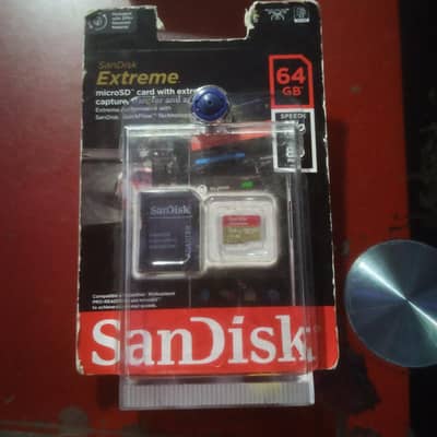 Sandisk Extreme 64gb MicroSD XC UHS-1 card