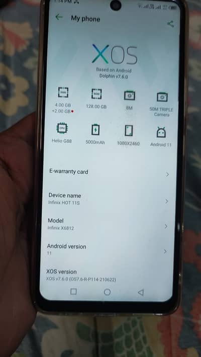 Infinix Hot 11s 4+2gb 128gb