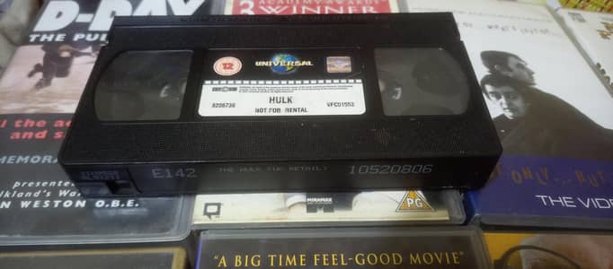 VHS or VCR video cassettes with cover case box available