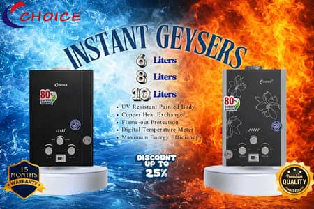 Choice instant geyser | LPG or Sui Gas | gas gysers | Water Heating
