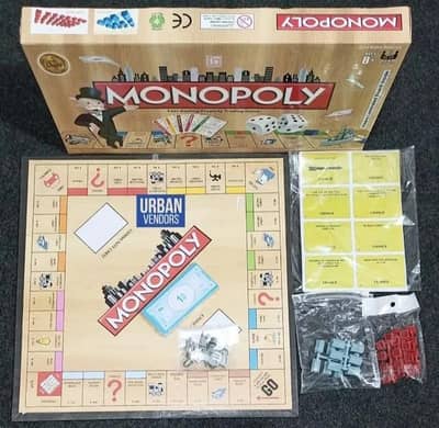 MONOPOLY BOARD GAME LAMINATED BOARD GOOD QUALITY (NEW)