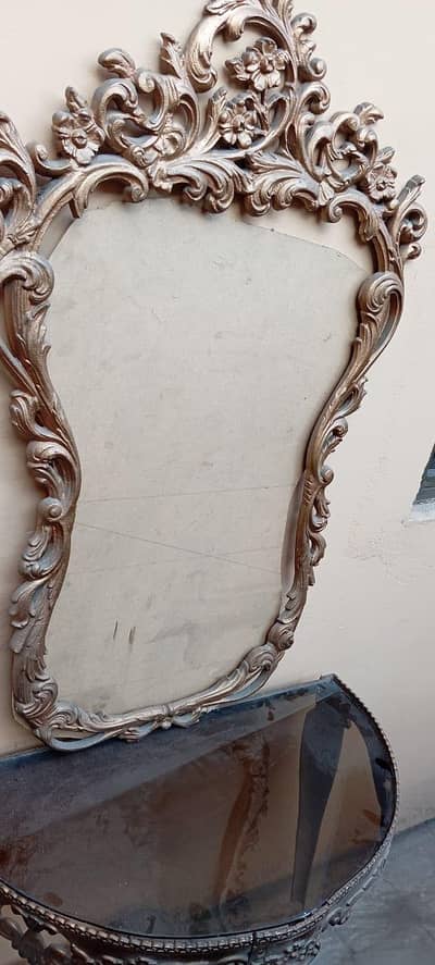 rod iron dressing table and fone stand