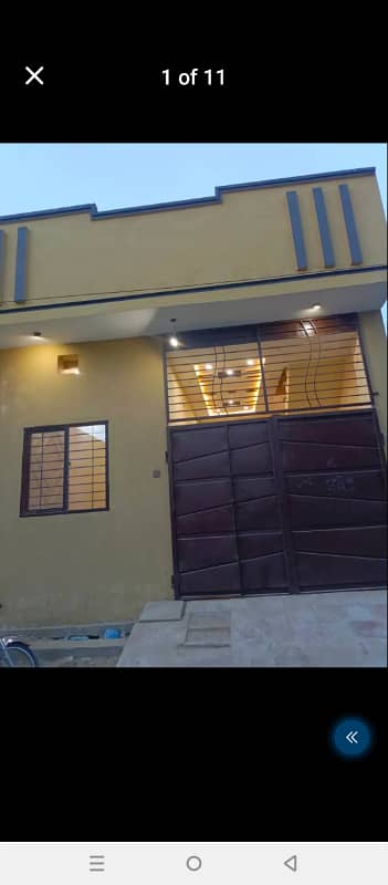 Green town last street 3 mrla single story fuly tile luxury house urgent Sale just 40 lak dmd