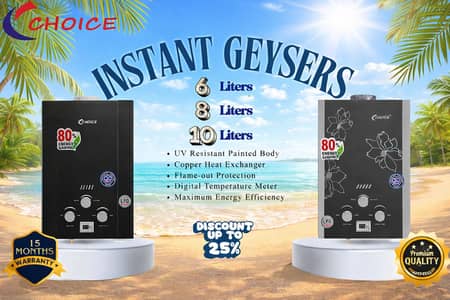Choice instant geyser | LPG or Sui Gas | gas gysers | Water Heating