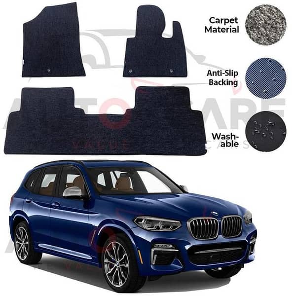 BMW X3 Genuine Fitting Carpet Floor Mat 5PCS - Model 2018-2024