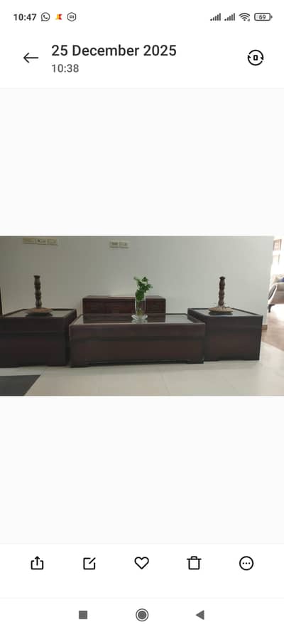 Elegant coffee table center table set