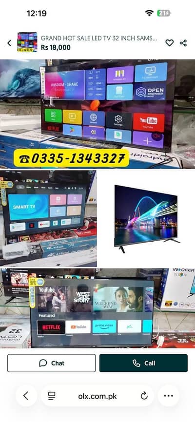 BIG SALE LED TV 65 " 55 " 48 " 43 INCH SAMSUNG LG HISENSE ANDROID 4K