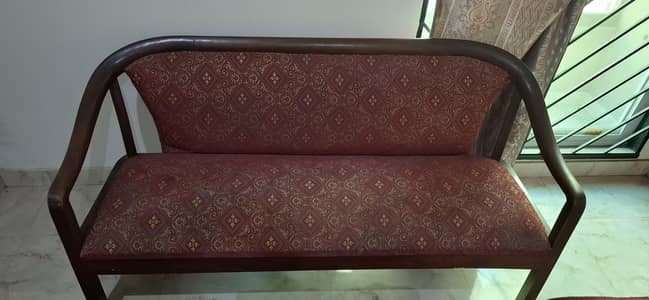 5 Seater Pure Wood Classic Sofa Set