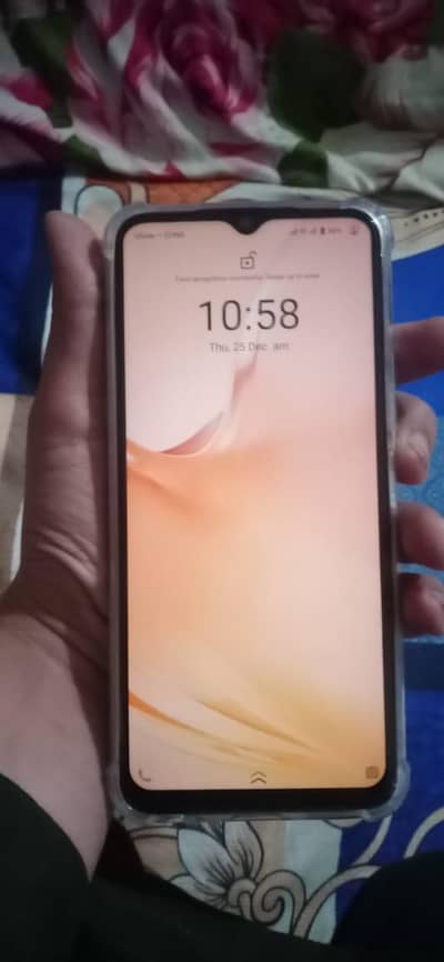 y33s with with box. but box mil ni rha 18w fast charging