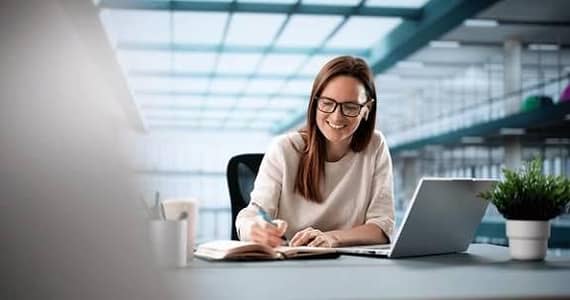 Online customer dealing in office