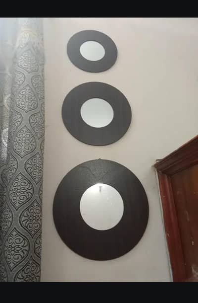 Wooden Round Mirrors