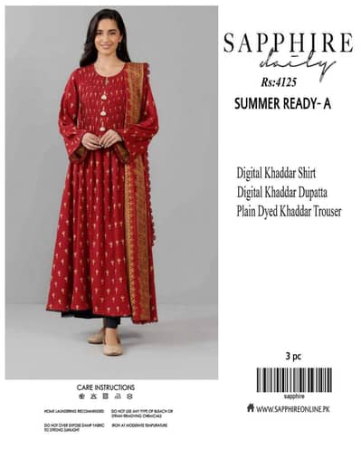 3 piece khaddar suite