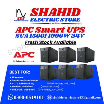 APC UPS 1000WATT/ APC Smart UPS 1500VA Pure Sine Wave For Home, Office