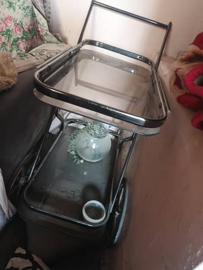 side Table and tea trolley for sale