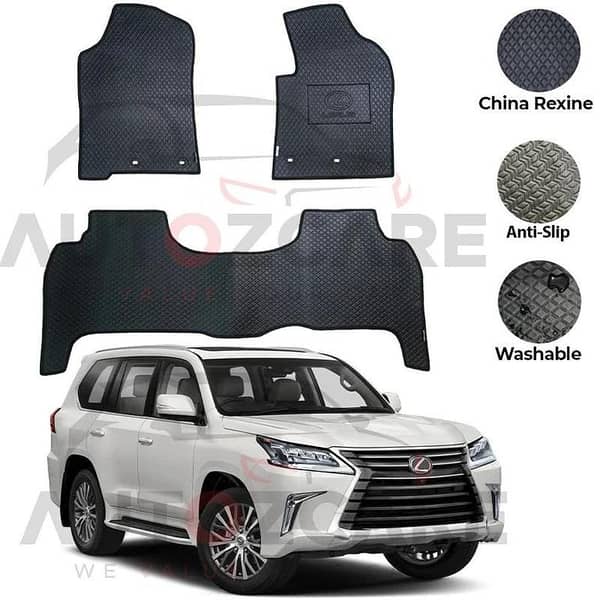 Lexus LX 570 China Rexine Floor Mat 3PCS - Model 2007-2021