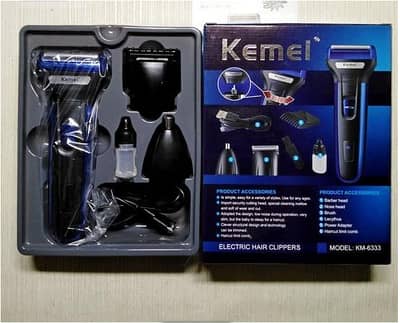 Kemei 3 in 1 Professional Grooming Kit – Hair Clipper, Electric Shave