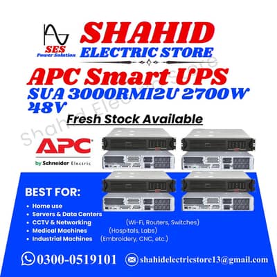 APC 3000VA Smart-UPS (2.7kW) Pure Sine Wave For Sale in Lahore