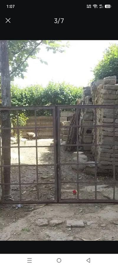 steel doors and steel cage pinjra