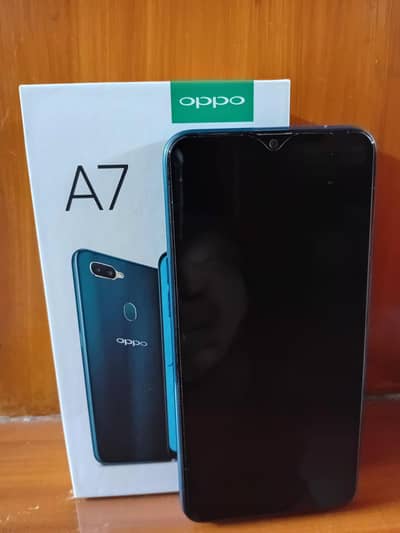 OPPO A7 3/64 GB WITH BOX FOR SALE