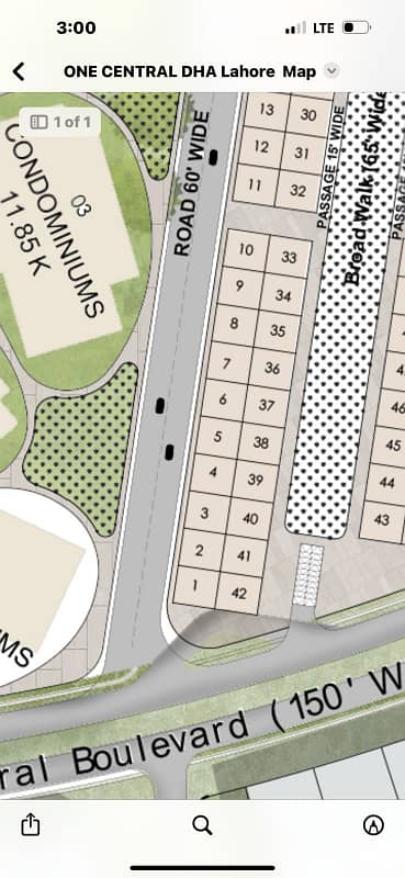 Facing Park 8 Marla Commercial Plot for Sale Main Airport road DHA Phase 8 Lahore
