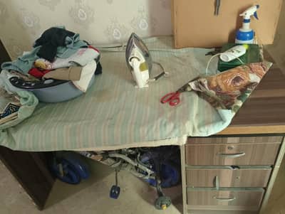 used Table with drawers