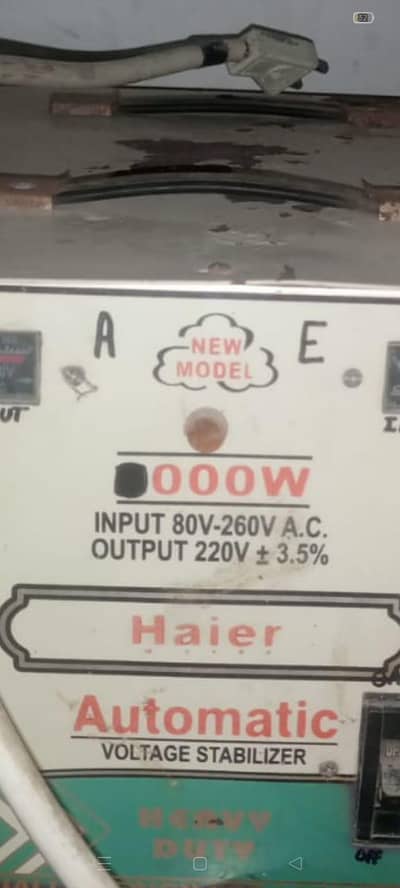 Heavy Duty Haier Stabilizer | Copper Stabilizer 3 Relay