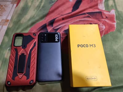 Poco m3 dual sim card support 4 64 mint condition box  charger
