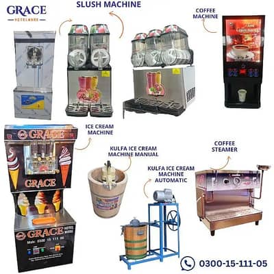 Ice Cream Slush Machine Cotton Candy Waffle juicer Sugarcane popcorn