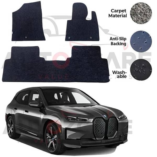 BMW iX Genuine Fitting Carpet Floor Mat 3PCS - Model 2022-2025