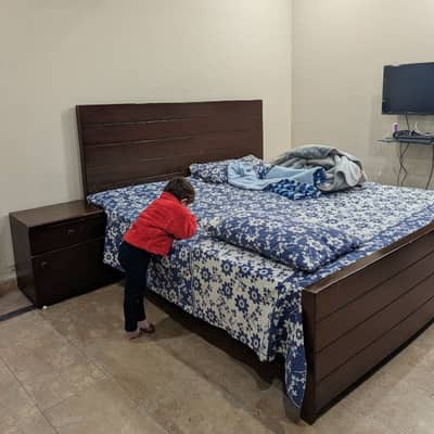 Wooden Bed Set