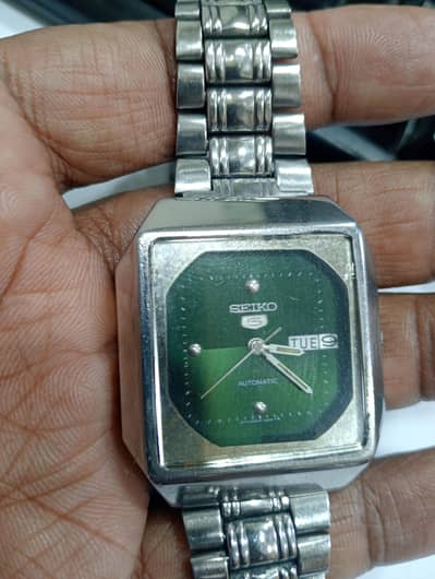 Seiko 5 automatic watch for men Tank shaped