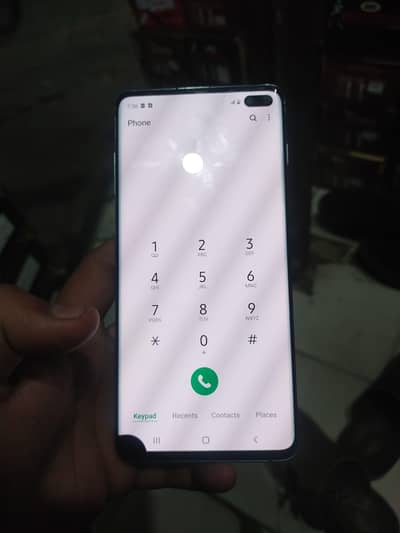 Samsung s10plus  non pta  8 128 all OK only dot corner per