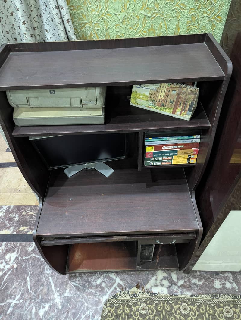 Solid Wood Computer Table / Study Desk - Good Condition 2