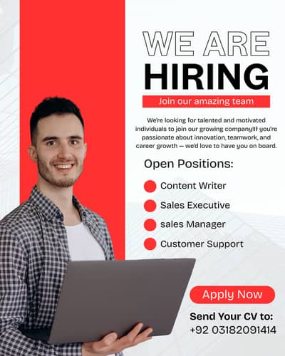 Office & Online Staff Required (Multiple Positions Available)